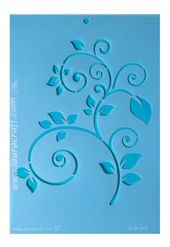 Stencil Laura Craft Set Rosas Y Plantas