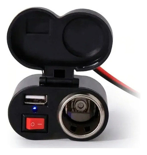 Cargador De Celular Para Motocicleta Negro Negro
