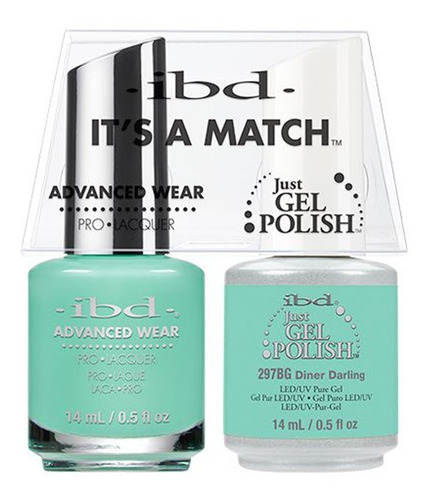 Duo Gel Polish + Esmalte De Uñas Diner Darling Cor Verde Claro