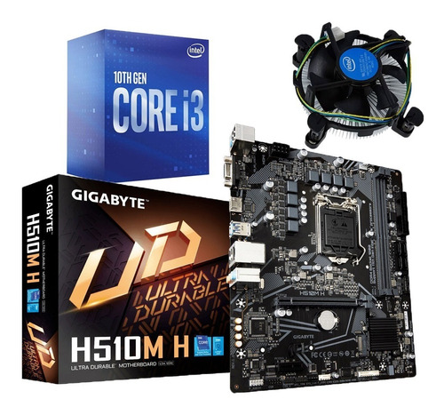 Combo Board H510m Procesador Intel Core I3 10100f Pc