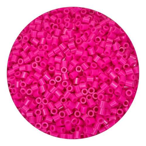 1kilo Hama Beads 5mm Color A , 18000beads Aprox Color Fucsia Diámetro 5 Mm