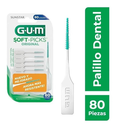 Cepillo Interdental Gum Palillos Soft-picks C/80 Uds