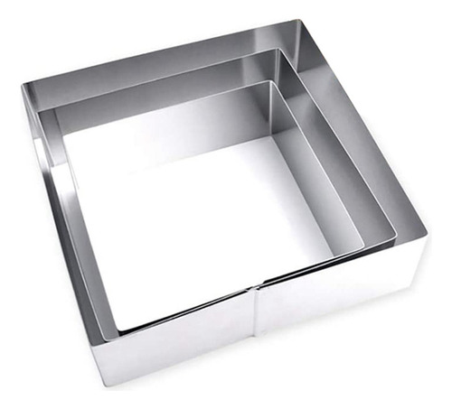 Alta Calidad Juego De 3 Moldes For Tartas, Moldes Cuadrados