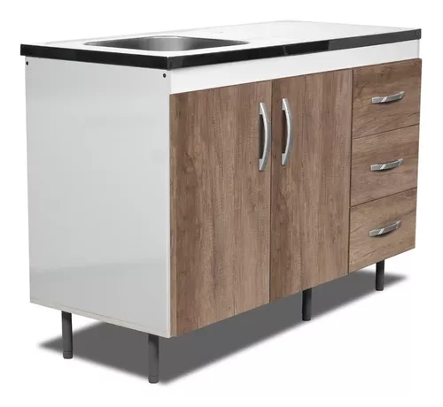 BAJO MESADA Mueble Cocina 2 Puertas 3 Cajones MODELO CZ60