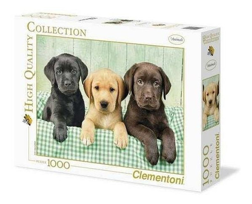 Rompecabezas Clementoni Puzzle 1000 Pza Cachorros Labradores
