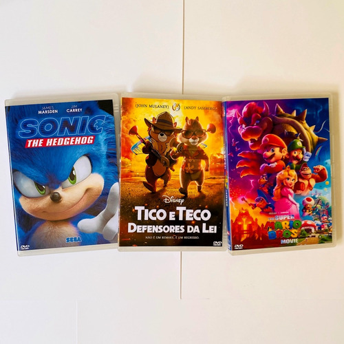 Dvd Sonic 2020 Tico E Teco 2022 Super Mario Bros 2023 Dub Le