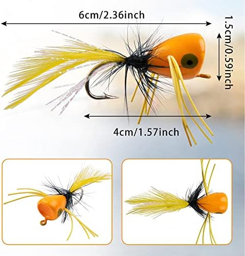 Fly Dry - Kit De Moscas Secas, Flotador De Espuma, Pesca Con