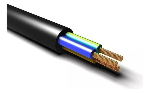 Cable Goma 3x6mm Negro Autorizado Ute-antillama(rollo 50mts)