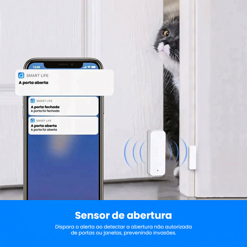 Kit De Alarme Residencial Sensor Presença Smart Wifi Central