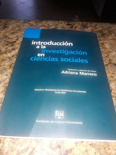 Libro Introducción A La Investigación En Ciencias Sociales 