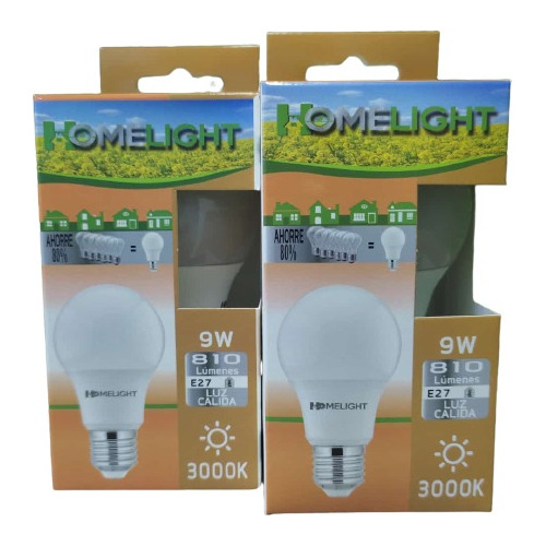 Bombillo Led Luz Calida Homelight 9w