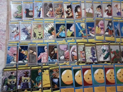 60 Cartas Holograficas Sin Repetir De Dragon Ball Z Cromeros Dragon Ball Z Español (Usado)