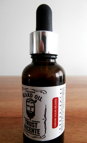 Aceite Estimulante Crecimiento De Barba Trust Vicente Barber