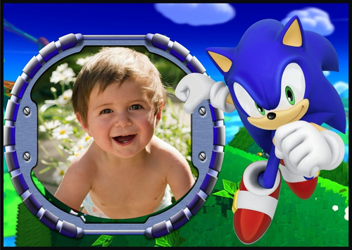 Banners Infantiles,sonic,gigantografias,1,20mtx0,80m