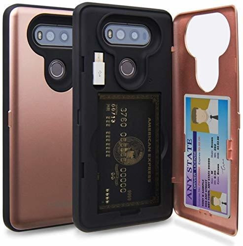 Toru Cx Pro LG V20 Wallet Case Pink Con Ranura De