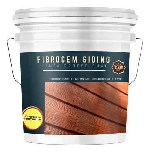 Pintura Para Fibrocem Siding Castaño Galón 4lts