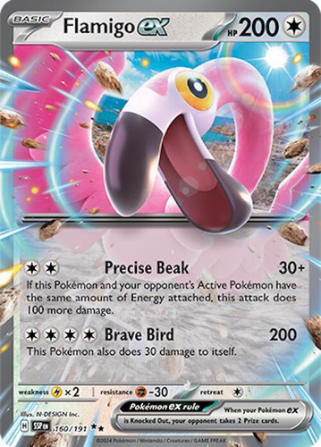 Flamigo Ex 160/191 Ssp - Pokémon Tcg - Double Rare