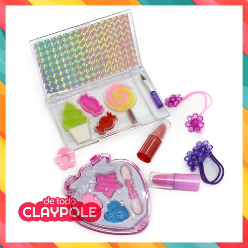 Set Maquillaje Infantil Pinturitas Belleza Y Colitas Caja