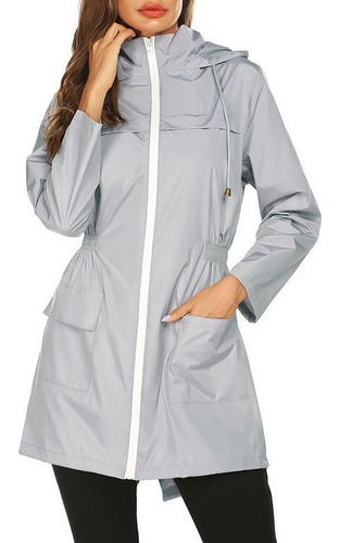 Chubasquero De Mujer Con Capucha Impermeable Chubasquero