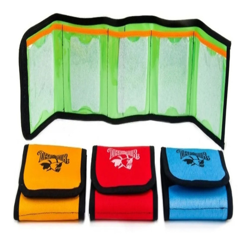Chicotera Billetera Porta Lineas Moscas Pesca Depredador