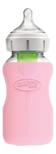 Funda De Protección Dr. Brown's Mamadera Vidrio 270ml  Rosa