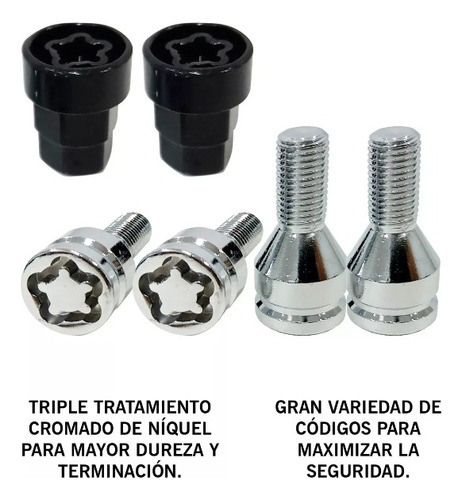 Tuerca Bulon Antirobo Volkswagen Sharan Amarok Reforzadas