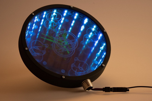 Reloj Espejo Infinito Led Rgb. Modelo Bombillo