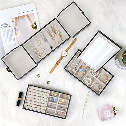 Imagen 5 de 7 de Procase Caja Organizadora De Joyas Para Mujeres Y Niñas Con