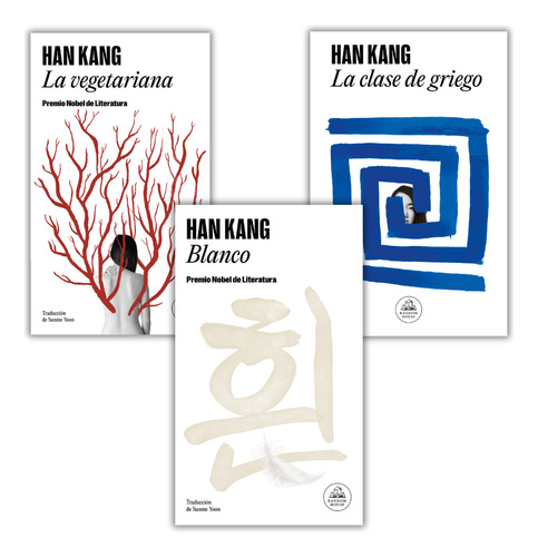 Blanco + Vegetariana + Clase Griego - Han Kang - 3 Libros