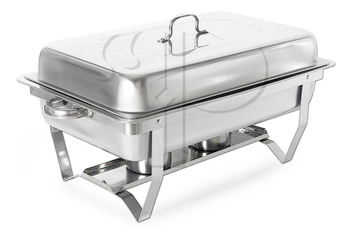 Kit 12 Rechauds Retangular Inox 13 L