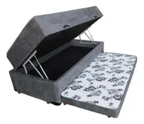 Comprar Cama Box Baú Solteiro Conjugada Espuma Auxiliar Bicama