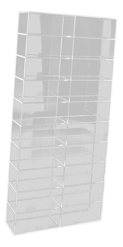 Acrílico 1/64 Escala Modelo Car Display Case 20 Rejillas