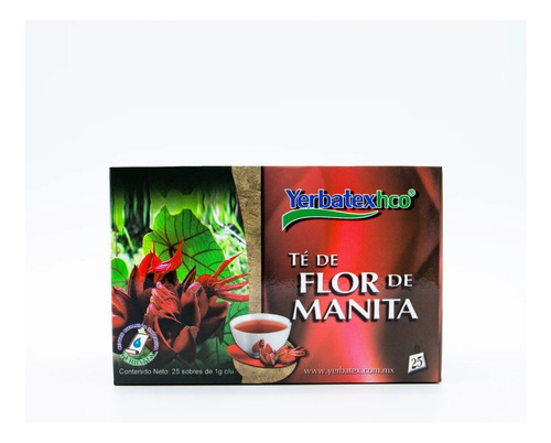 Té De Hierba Flor De Manita Caja Con 25 Bolsitas De 1g