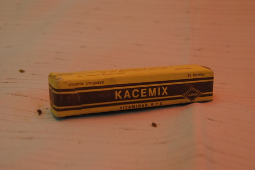 Antiguo Frasco Medicamento Farmacia Kacemix Gramon Vintage