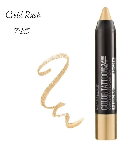 Sombra Color Tattoo Crayon. Maybelline Gold 745