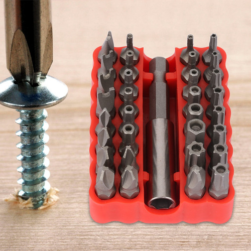 Juego De Brocas Huecas 33 En 1, Kit De Destornilladores Hex