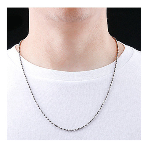 Collar De Cadena De Titanio Puro Con 5 Colgantes De Cadena D