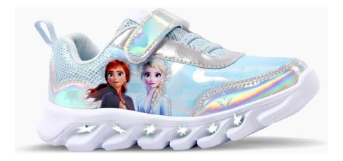 Zapatillas Nena Footy De Frozen Disney Con Luz Led Al Pisar
