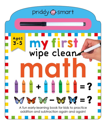 My 1st Wipe Clean Math, De Priddy, Roger. Editorial Priddy En Inglés, 2024