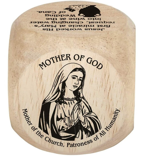 Virgen María Madre De Dios Divertidos Dados Cubo De Oración