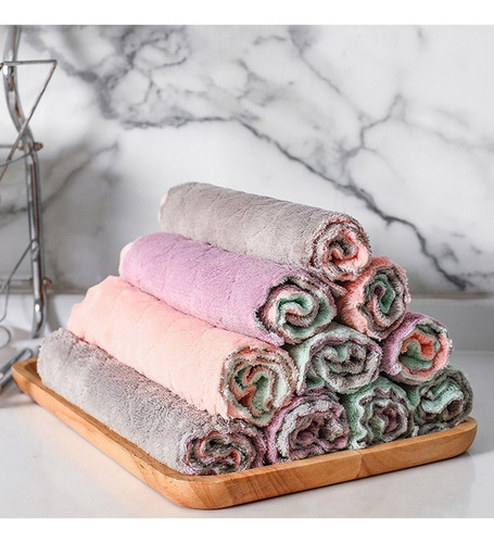 Toalla De Cocina, Tela De Microfibra, Trapos Absorbentes De