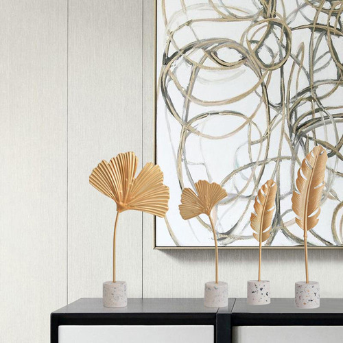 Ii Hojas De Plumas De Aleación De Estilo Nórdico Bañadas En