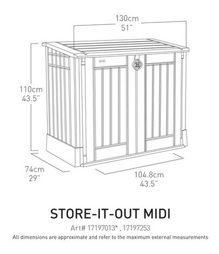 Imagen 6 de 8 de Deposito De Jardin Store It Out Midi Keter