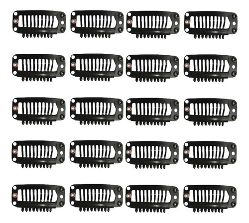 20pcs La Extensión Del Pelo Clips Broche Apretones Peluca