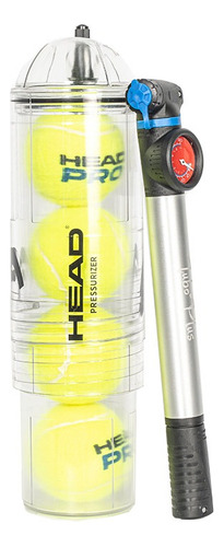 Presurizador De Pelotas Head Pump X4 Tenis Padel + Inflador