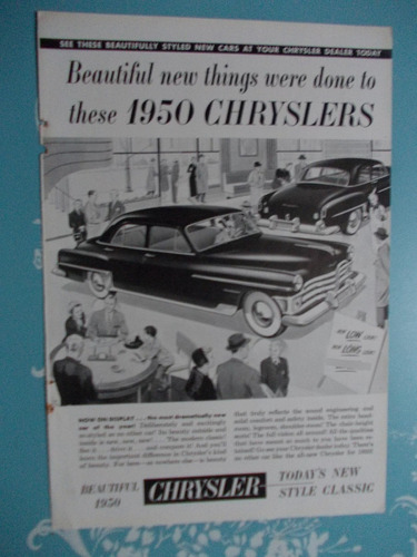 Propaganda Vintage Americana -  Chrysler 1950