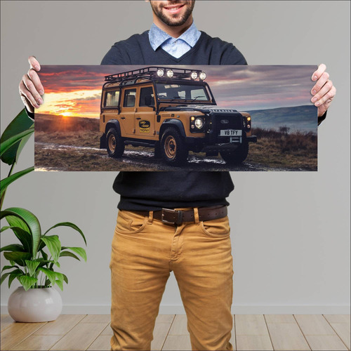 Cuadro 30x80cm Auto 2021 Land Rover Defender Wor 489