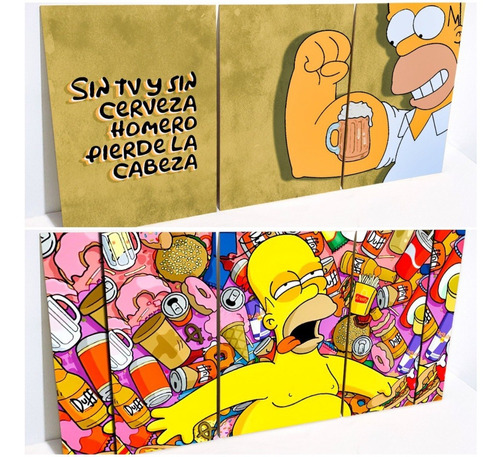 Homero Los Simpson Cuadro Decorativo Moderno Small