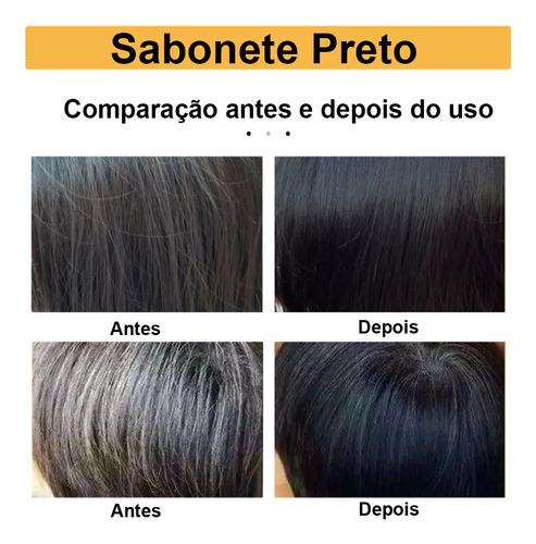 1 Pedaço De Shampoo Escurecedor Em Barra De Sabão Escurecedo