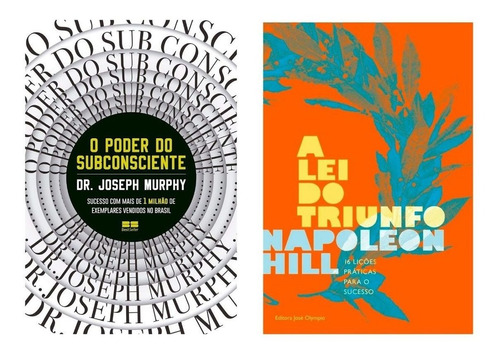 Livro Poder Do Subconsciente+ A Lei Do Triunfo 12x Sem Juros